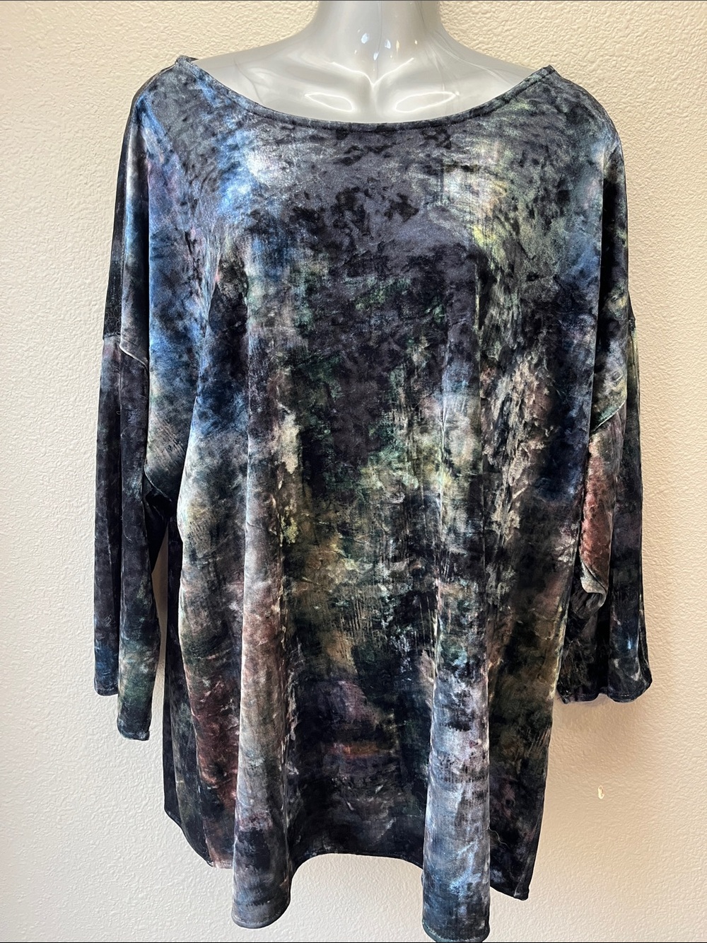 Soft surroundings velvet shimmer top 1X